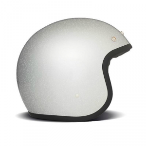 DMD VINTAGE GLITTER Jet Helmet - Silver