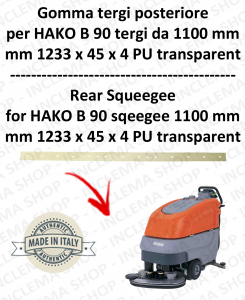 B 90 (saug von 1100 mm) Hinten sauglippen für scheuersaugmaschinen HAKO