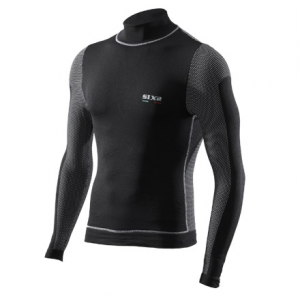 LUPETTO MANICHE LUNGHE WINDSHELL CARBON UNDERWEAR SIXS TS4 BLACK CARBON
