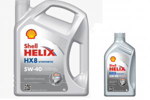 Kit cambio olio 5 litri Shell Helix HX8 5w40 barattolo 4 litri + barattolo 1 litro