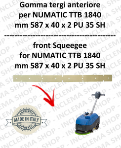 Front Squeegee rubber for scrubber dryers NUMATIC mod. TTB 1840