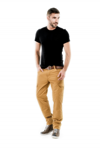 Pantaloni moto Motto HELIOS con rinforzi in fibra Aramidica sabbia