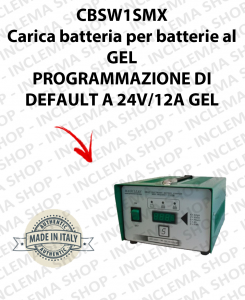 CBSW1SMX 12V-24V 12A Battery Charger for batterie al GEL