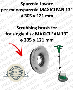 Cleaning BRUSH PPL 0,6 for single disc MAXICLEAN MX-05 13