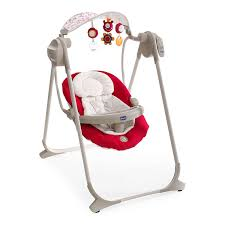 Chicco 7911071 Polly Swing Up Paprika Altalena elettrica con varie melodie 