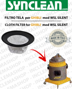 WSL SILENT Filtre Toile pour aspirateur GHIBLI