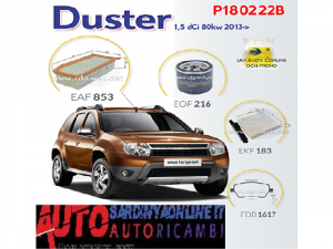 Super Kit filtri e Freni Dacia Duster
