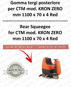 KRON ZERO Squeegee rubber Scrubber dryer back for CTM