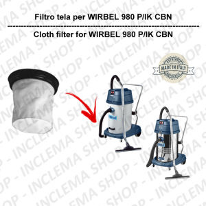  980 P/IK CBN Canvas Filter for vacuum cleaner WIRBEL