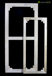 Telai 50x70 per tele - standard - profilo 2 cm - in legno di abete stagionato