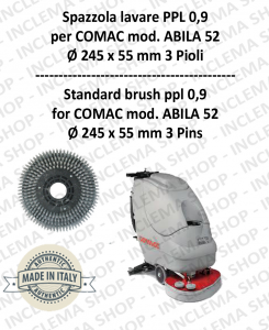 Cleaning BRUSH ppl 0,9 for scrubber dryers COMAC mod. ABILA 52 with 3 pioli