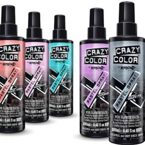 Crazy Color Pastel Spray - Spray colorante temporaneo per capelli 5 tonalità pastello - 250 ML