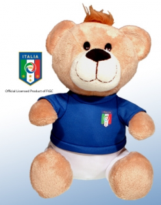 Orsetto Nazionale Calcio Italia FIGC ufficiale peluche 30 cm Originale