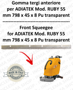 RUBY 55 - Front Squeegee Rubber for Scrubber Dryer ADIATEK 