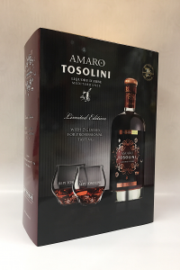 Confezione Amaro Bepi Tosolini con bicchieri degustazione