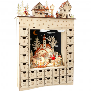 Calendario d’Avvento in legno Sogno invernale