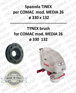 SPAZZOLA in TYNEX for Scrubber Dryer COMAC mod. MEDIA 26