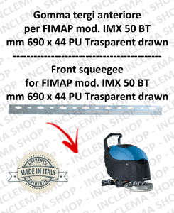 Front Squeegee Rubber for Scrubber Dryer FIMAP mod. IMX 50 BT