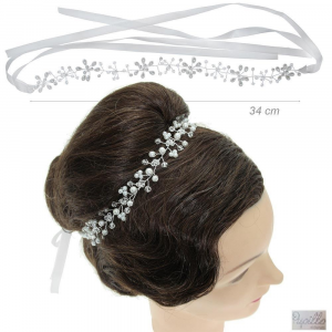 fascia per capelli perle e strass