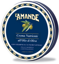 L'Amande - Nourishing Face / Body Cream with Olive Oil - 150ml.