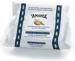 L'Amande - Make-up Remover Wipes with Sweet Almond Oil - 25pcs.