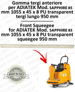 SAPPHIRE 85 Front Squeegee Rubber for Scrubber Dryer ADIATEK (squeegee da 950 mm)