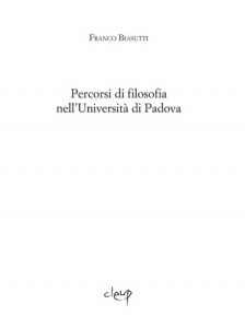 Percorsi di filosofia nell'Università di Padova