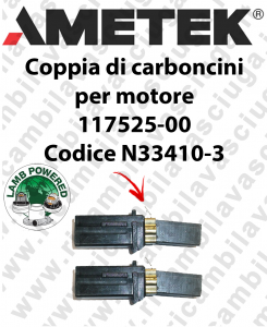 COPPIA di Carboncini motor de aspiración X motore LAMB AMETEK