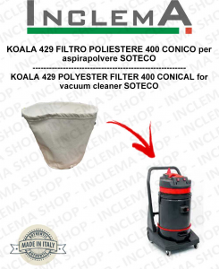 KOALA 429 polyester filter 440 conical for vacuum cleaner SOTECO