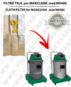 Sacco carta litres 19 with plug for MAXICLEAN mod MX 400 conf. 10 pieces - vacuum cleaner SYNCLEAN