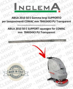 ABILA 2010 50 E Squeegee Rubber SUPPORT for Scrubber Dryer COMAC Old Alluminiumsq. till s/n 111011125-2