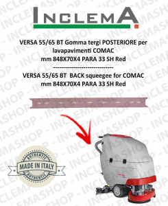 VERSA 55/65 BT Back Squeegee Rubber for Scrubber Dryer COMAC (squeegee da 800mm)