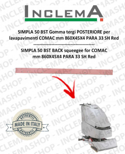 SIMPLA 50 BST Back Squeegee Rubber for Scrubber Dryer COMAC