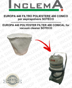 EUROPA 440 polyester filter 440 conical for vacuum cleaner SOTECO
