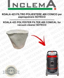 KOALA 423 polyester filter 400 conical for vacuum cleaner SOTECO