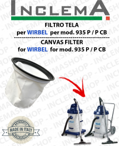 935 P / P CB Filtre Toile pour Aspirateur WIRBEL