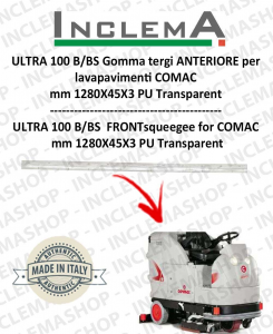 ULTRA 100 B/BS Gomma tergi avant pour Autolaveuse COMAC