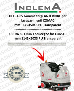 ULTRA 85 B/BS Gomma tergi avant pour Autolaveuse COMAC 