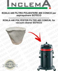 KOALA 440 filtre en polyester 440 conique pour Aspirateur SOTECO