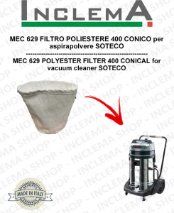 MEC 629 filtre en polyester 440 conique pour Aspirateur SOTECO