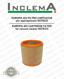 EUROPA 423 Cartridge Filter for Vacuum cleaner SOTECO