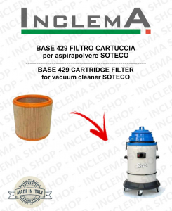 BASE 429 Cartridge Filter for Vacuum cleaner SOTECO