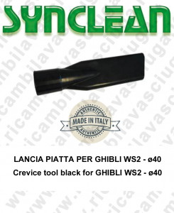 Crevice Tool valid for kit  Ø 40 Black for vacuum cleaner GHIBLI - WIRBEL - TMB - TASKI PRIMAT