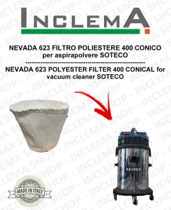 NEVADA 623 polyester filter 440 conical for vacuum cleaner SOTECO