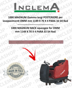 1000 MAGNUM Back Squeegee Rubber for scrubber dryer OMM
