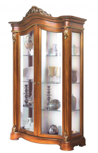 Vetrina due ante con foglia oro Lumière