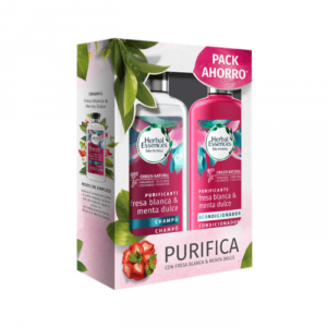 Herbal Essences Strawberry & Sweet Mint Shampoo Clean 400ml Set 2 Parti
