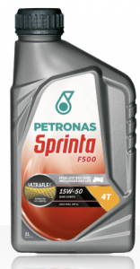 Olio PETRONAS Sprinta F500 15W-50, semisintetico, 4T, tanica lt 1