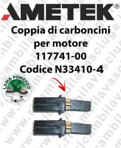 COPPIA di CARBONCINI Moteur Aspiration N33410-4 pour motore LAMB AMETEK 