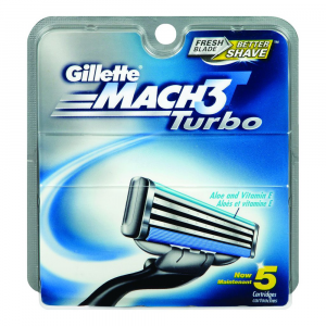 GILLETTE Mach3 Turbo Ricarica x5
